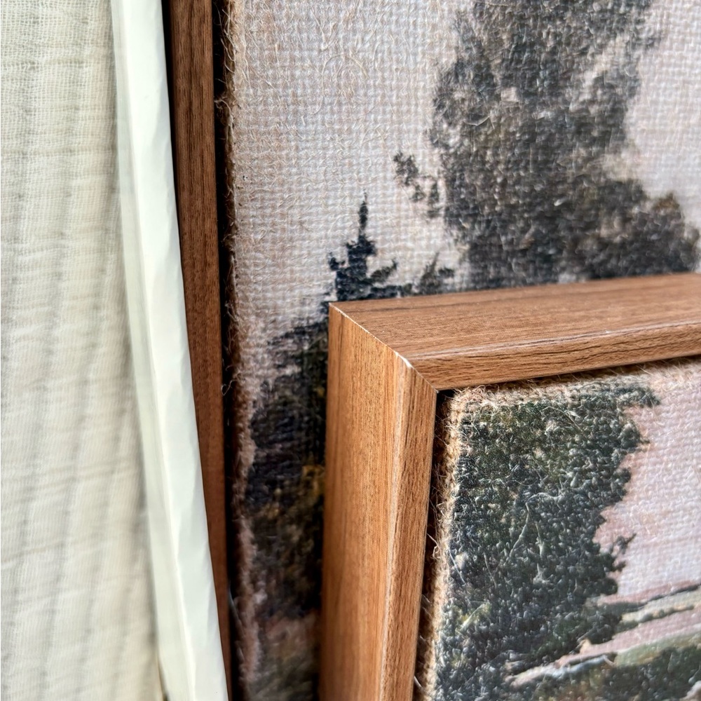 Hearth & Hand with Magnolia Landscape Burlap Wall Art Set, 2 Pieces NWT - Picture 7 of 14